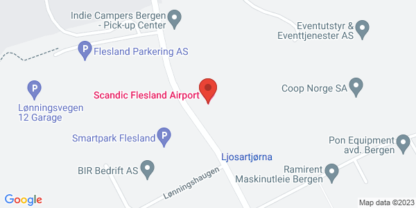 Kart som viser hvor arrangementet foregår