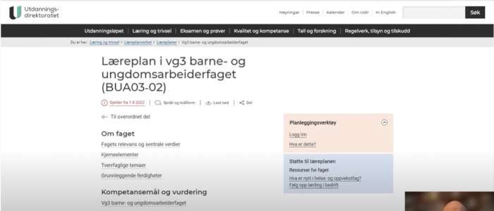 Fagfornyelsen - barne- og ungdomsarbeiderfaget