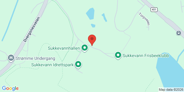 Kart som viser hvor arrangementet foregår