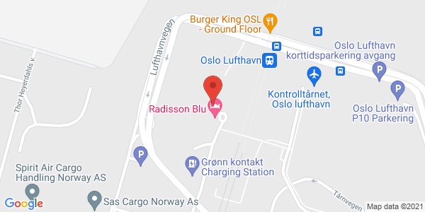 Kart som viser hvor arrangementet foregår