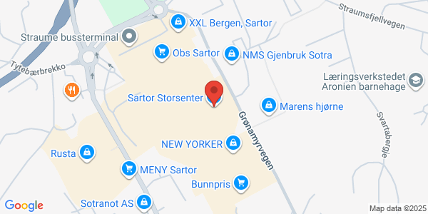 Map displaying event location