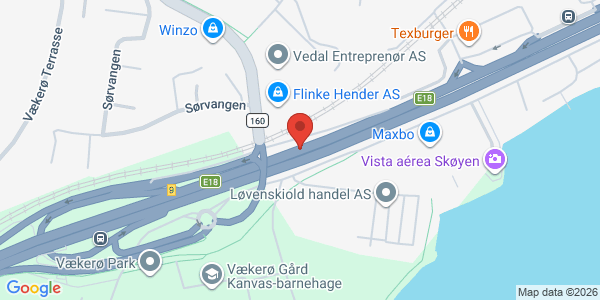 Kart som viser hvor arrangementet foregår