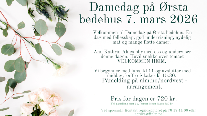 Damedag på Ørsta bedehus
