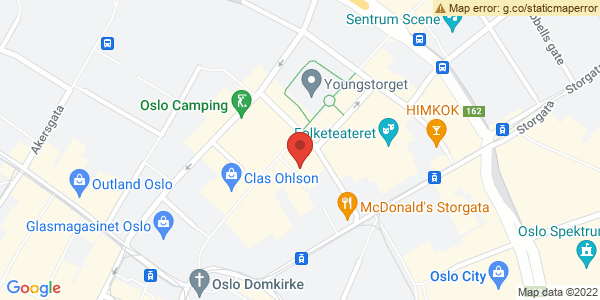 Kart som viser hvor arrangementet foregår