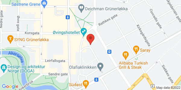 Map displaying event location