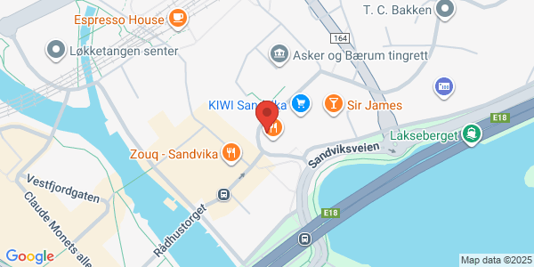 Map displaying event location