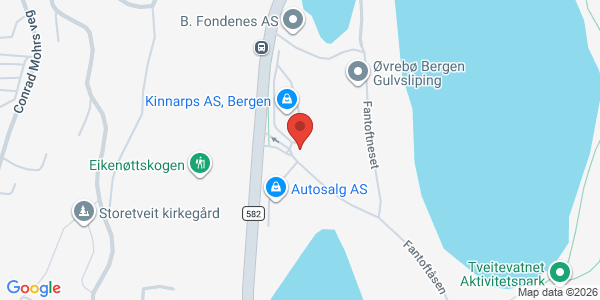 Kart som viser hvor arrangementet foregår