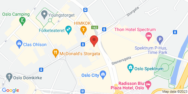 Map displaying event location
