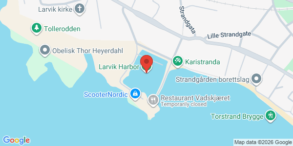 Map displaying event location