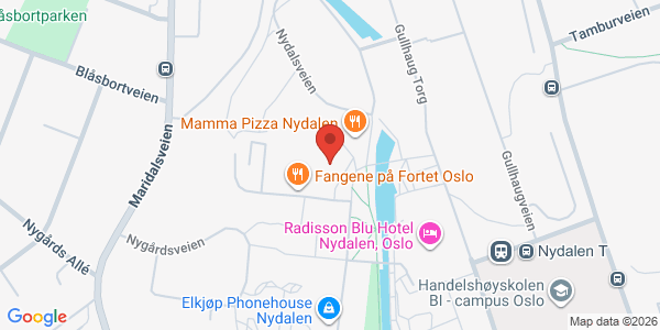 Kart som viser hvor arrangementet foregår