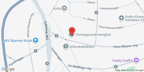 Kart som viser hvor arrangementet foregår