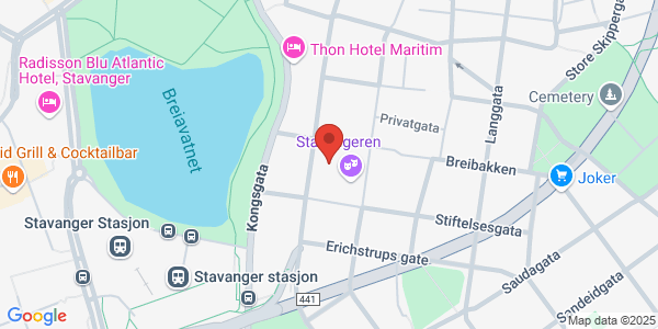 Map displaying event location
