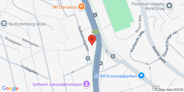 Kart som viser hvor arrangementet foregår