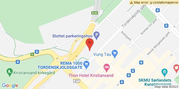 Kart som viser hvor arrangementet foregår