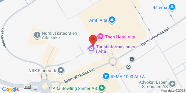 Map displaying event location