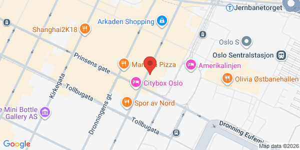 Map displaying event location