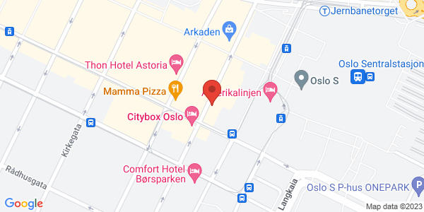 Map displaying event location