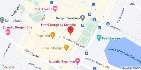 Map displaying event location