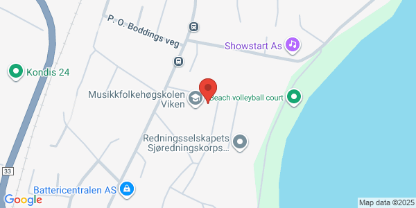 Map displaying event location