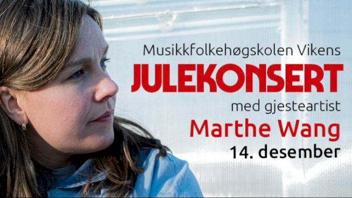 Marthe Wang og Musikkfolkehøgskolen Vikens julekonsert