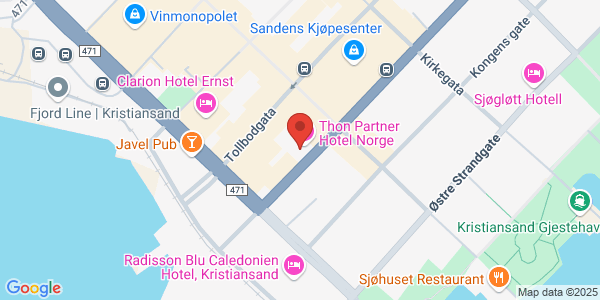 Map displaying event location