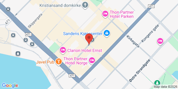 Map displaying event location