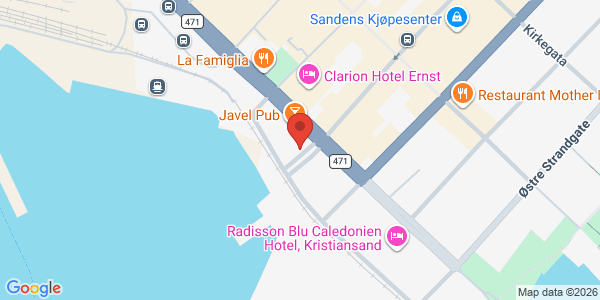 Map displaying event location