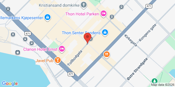 Map displaying event location