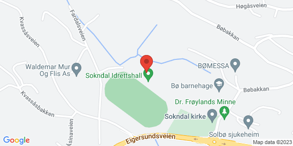Map displaying event location