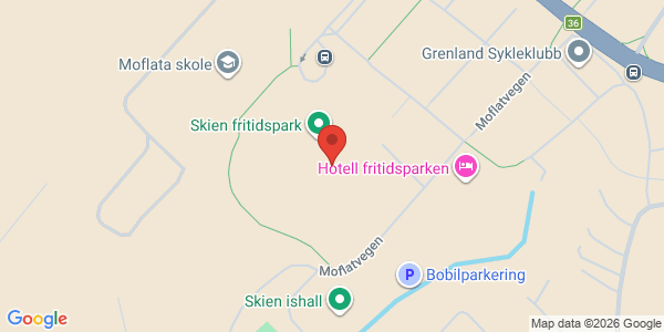 Kart som viser hvor arrangementet foregår