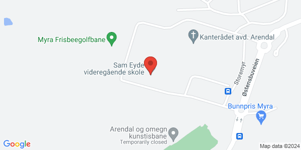 Map displaying event location
