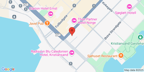 Map displaying event location