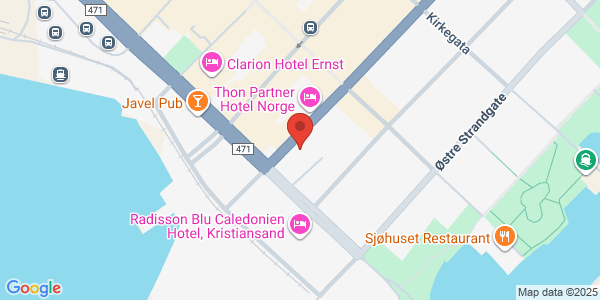 Map displaying event location