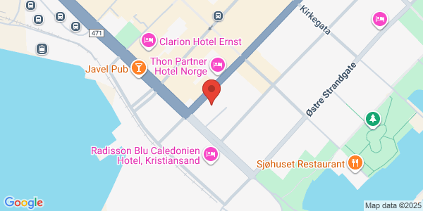 Map displaying event location