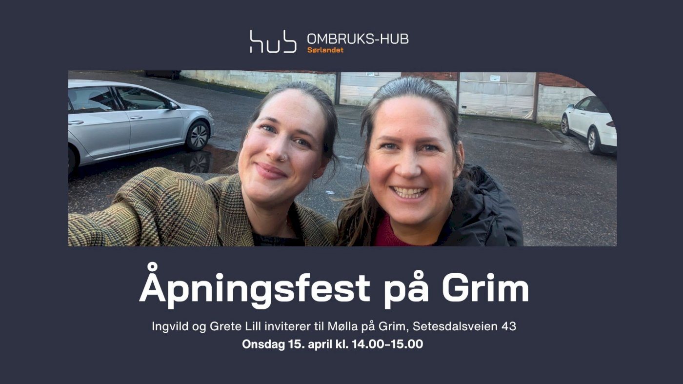 Åpningsfest ombrukslager på Grim