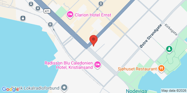 Kart som viser hvor arrangementet foregår