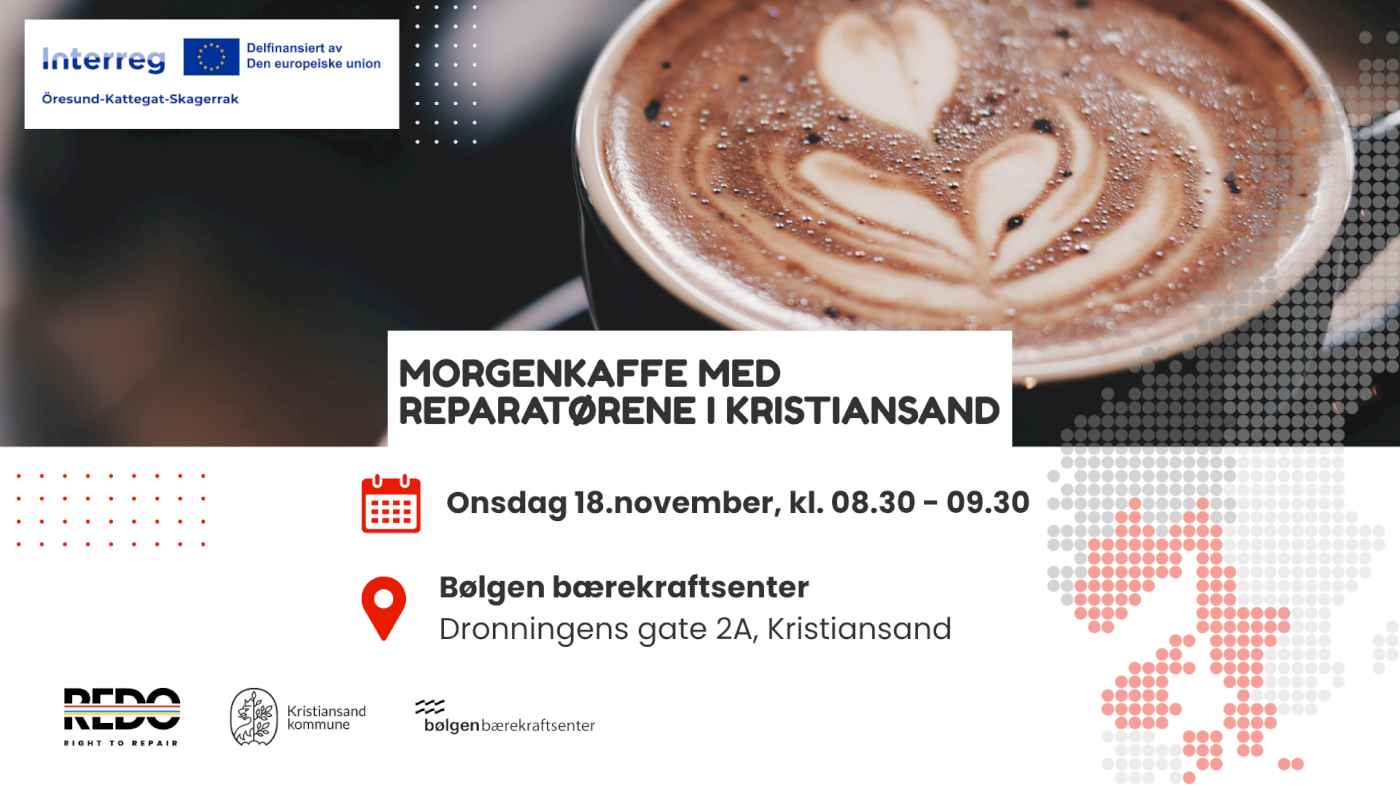 Morgenkaffe med reparatørene i Kristiansand