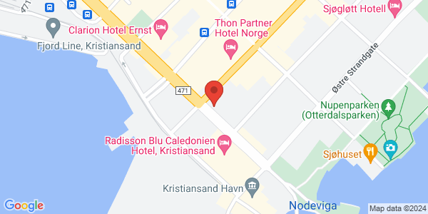 Map displaying event location