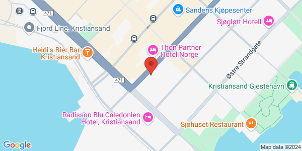 Map displaying event location