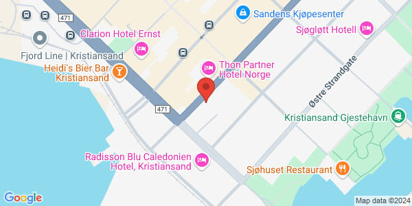 Map displaying event location