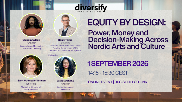 Equity by Design: Power, Money and Decision-Making Across Nordic Arts and Culture