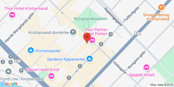 Map displaying event location