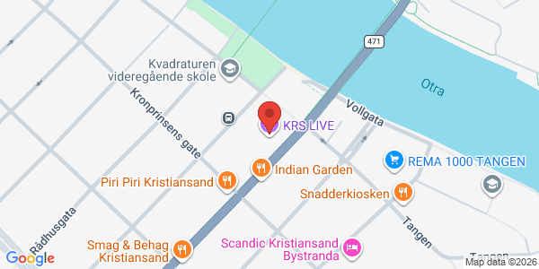 Map displaying event location