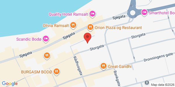 Map displaying event location