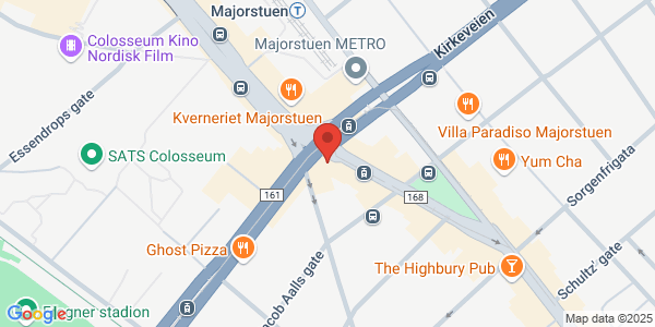 Map displaying event location