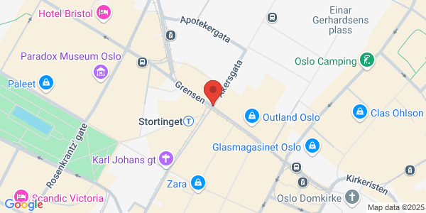 Map displaying event location
