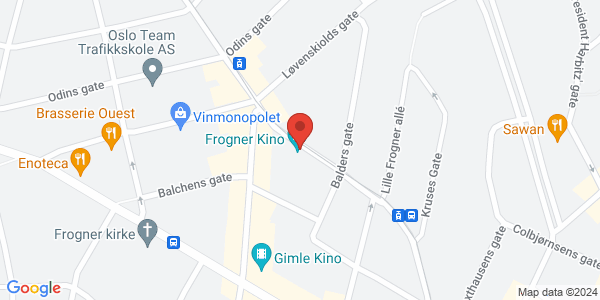 Map displaying event location