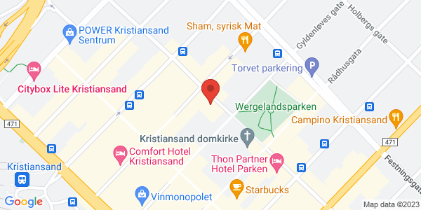 Map displaying event location