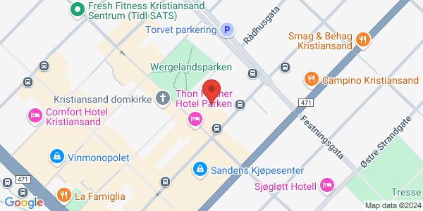 Map displaying event location