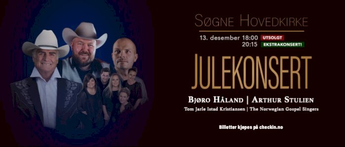 EKSTRAKONSERT Julekonsert med Bjøro Håland, Arthur Stulien, Tom J. I. Kristiansen & NGS